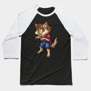 Chibi Werewolf Baseball T-Shirt